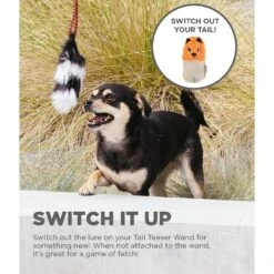 Outward Hound Fox Tail Teaser Wand Dog Toy Replacement Lure -Pup Haven Sales Store 368180 PT1. AC SS1800 V1644528859