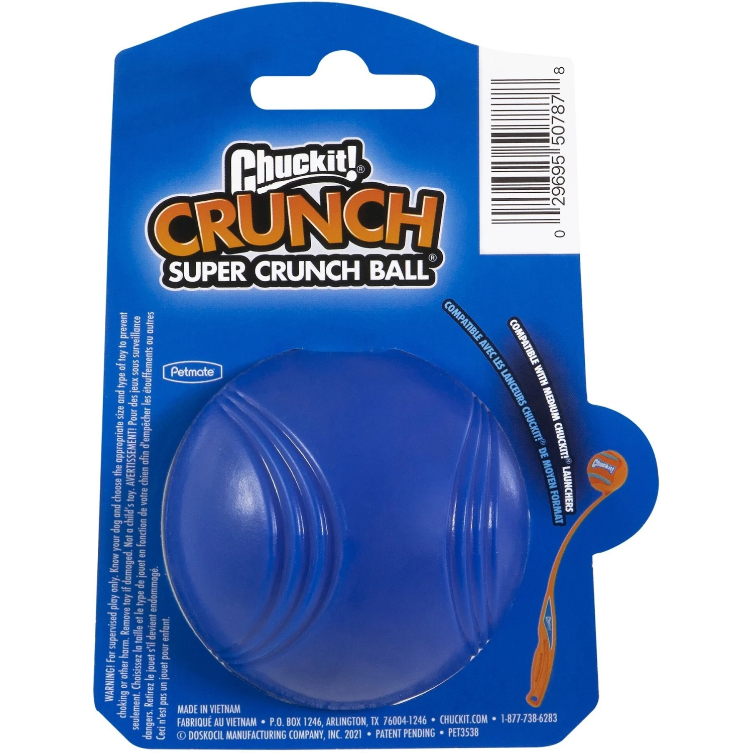 Chuckit! Super Crunch Ball, Blue 2 Chuckit! Super Crunch Ball, Blue - Image 2