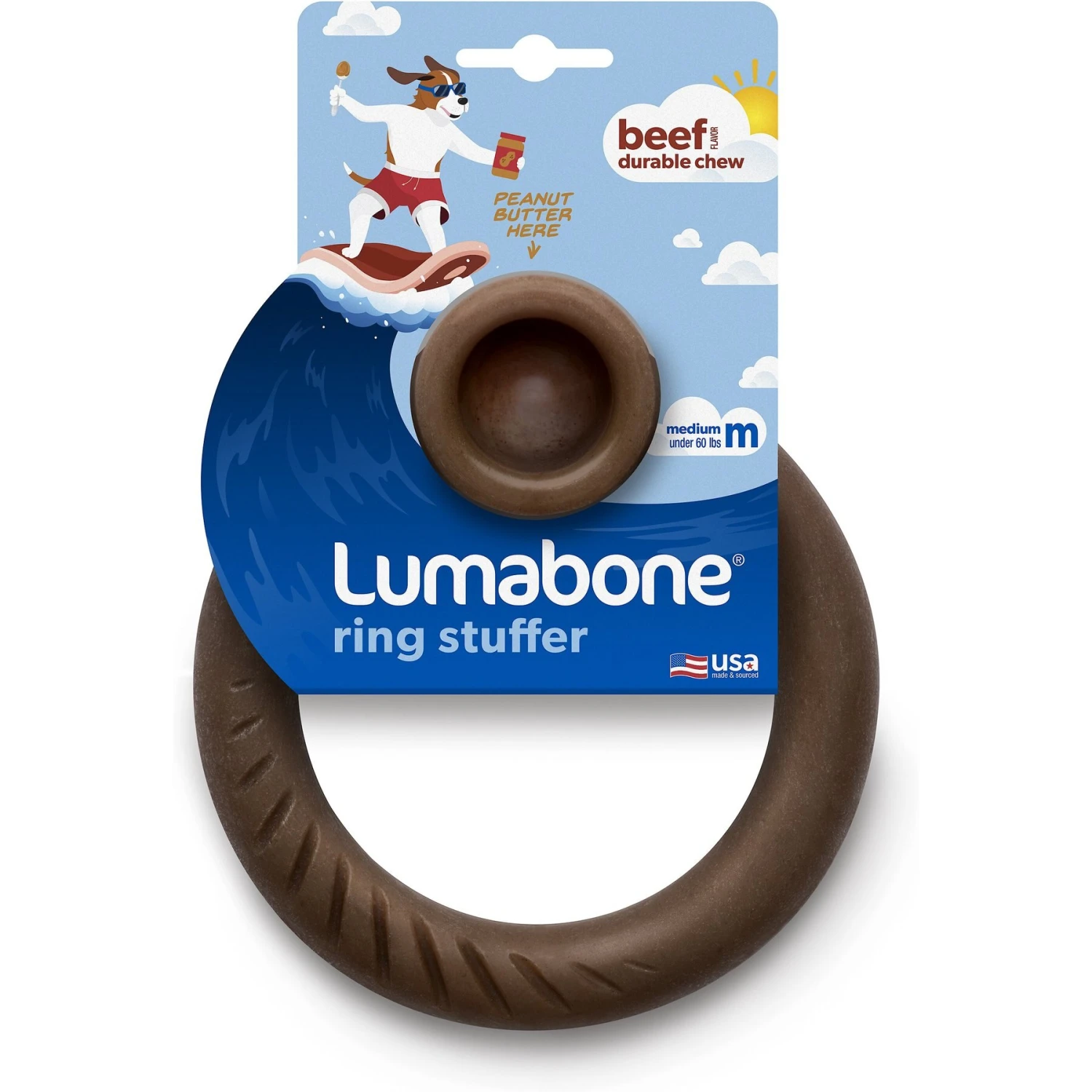Lumabone Ring-Stuffer Beef Flavor Dog Toy 3 Lumabone Ring-Stuffer Beef Flavor Dog Toy - Image 3