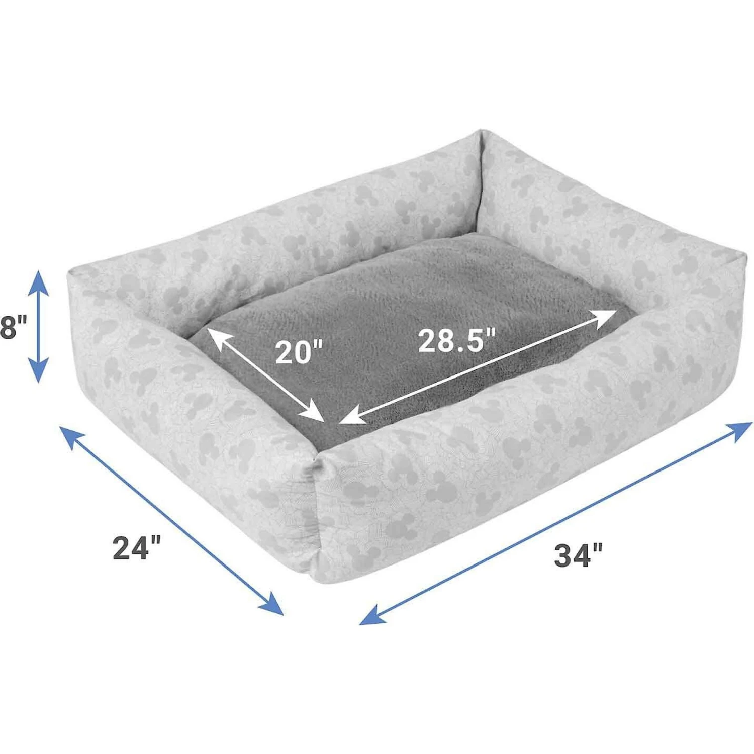 Disney Mickey Mouse Bolster Cat & Dog Bed & Disney Pluto Pillow Cat & Dog Bed 3 Disney Mickey Mouse Bolster Cat & Dog Bed & Disney Pluto Pillow Cat & Dog Bed - Image 3