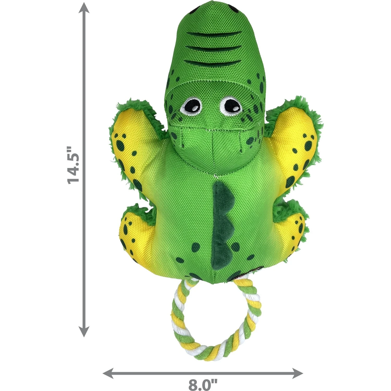 KONG Cozie Tuggz Alligator Dog Toy 2 KONG Cozie Tuggz Alligator Dog Toy - Image 2