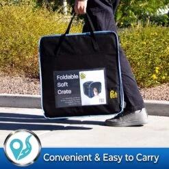 Pet Magasin Foldable Soft Dog Crate, Black & Blue 9 Pet Magasin Foldable Soft Dog Crate, Black & Blue -Pup Haven Sales Store 521702 PT3. AC SS1800 V1652467320