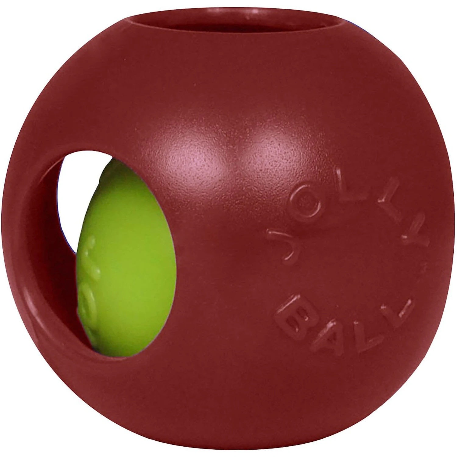 Jolly Pets Teaser Ball Dog Toy, Red 1 Jolly Pets Teaser Ball Dog Toy, Red
