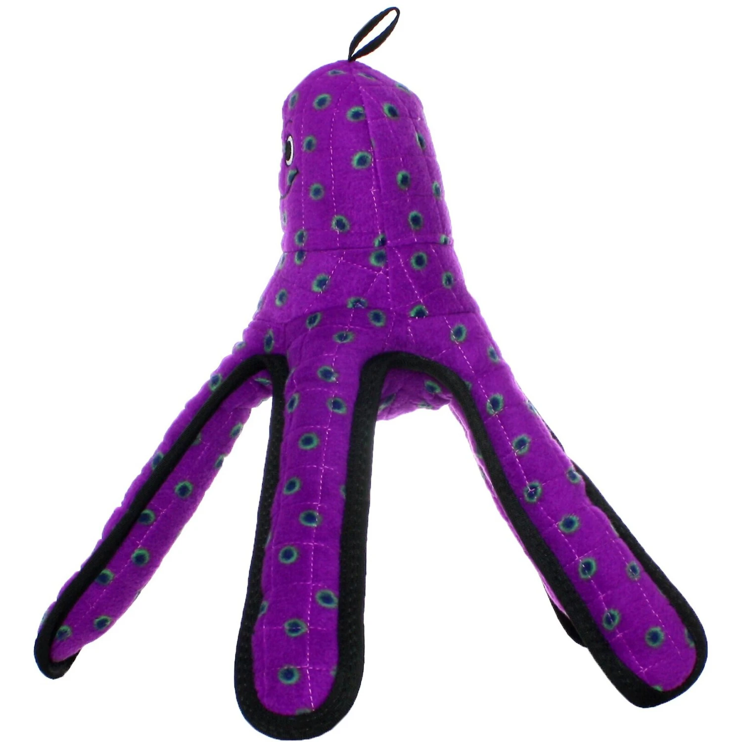 Tuffy's Ocean Creatures Purple Pete Squeaky Plush Dog Toy 2 Tuffy's Ocean Creatures Purple Pete Squeaky Plush Dog Toy - Image 2