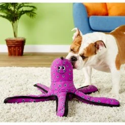 Tuffy's Ocean Creatures Purple Pete Squeaky Plush Dog Toy 7 Tuffy's Ocean Creatures Purple Pete Squeaky Plush Dog Toy -Pup Haven Sales Store 54140 PT3. AC SS1800 V1589492216