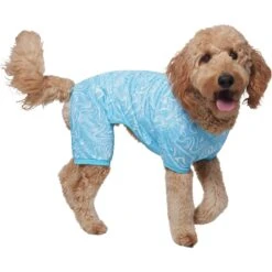 Frisco Blue Ocean Waves Dog & Cat Jersey PJs 8 Frisco Blue Ocean Waves Dog & Cat Jersey PJs -Pup Haven Sales Store 556142 PT3. AC SS1800 V1674829131