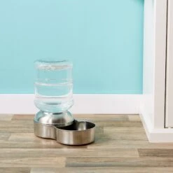 Petmate Stainless Steel Replendish Waterer -Pup Haven Sales Store 55929 PT7. AC SS1800 V1515098635