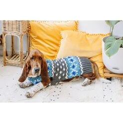 Chilly Dog Fairisle Wool Dog Sweater, Blue -Pup Haven Sales Store 577734 PT4. AC SS1800 V1659025727