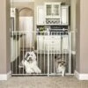 Carlson Pet Products Maxi Extra Tall Walk-Thru Dog Gate With Pet Door