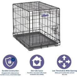 MidWest ICrate Fold & Carry Single Door Collapsible Wire Dog Crate -Pup Haven Sales Store 60371 PT5. AC SS1800 V1647555509