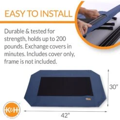 K&H Pet Products Original Pet Cot Replacement Dog Bed Cover 9 K&H Pet Products Original Pet Cot Replacement Dog Bed Cover -Pup Haven Sales Store 613830 PT2. AC SS1800 V1660233325