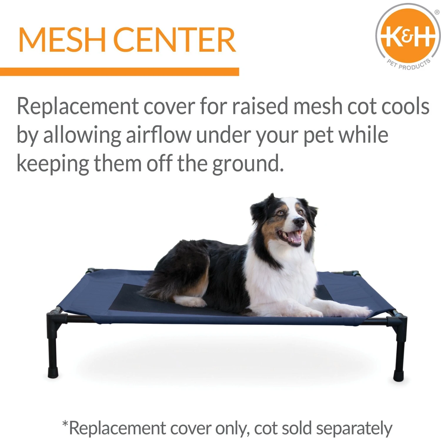 K&H Pet Products Original Pet Cot Replacement Dog Bed Cover 4 K&H Pet Products Original Pet Cot Replacement Dog Bed Cover - Image 4