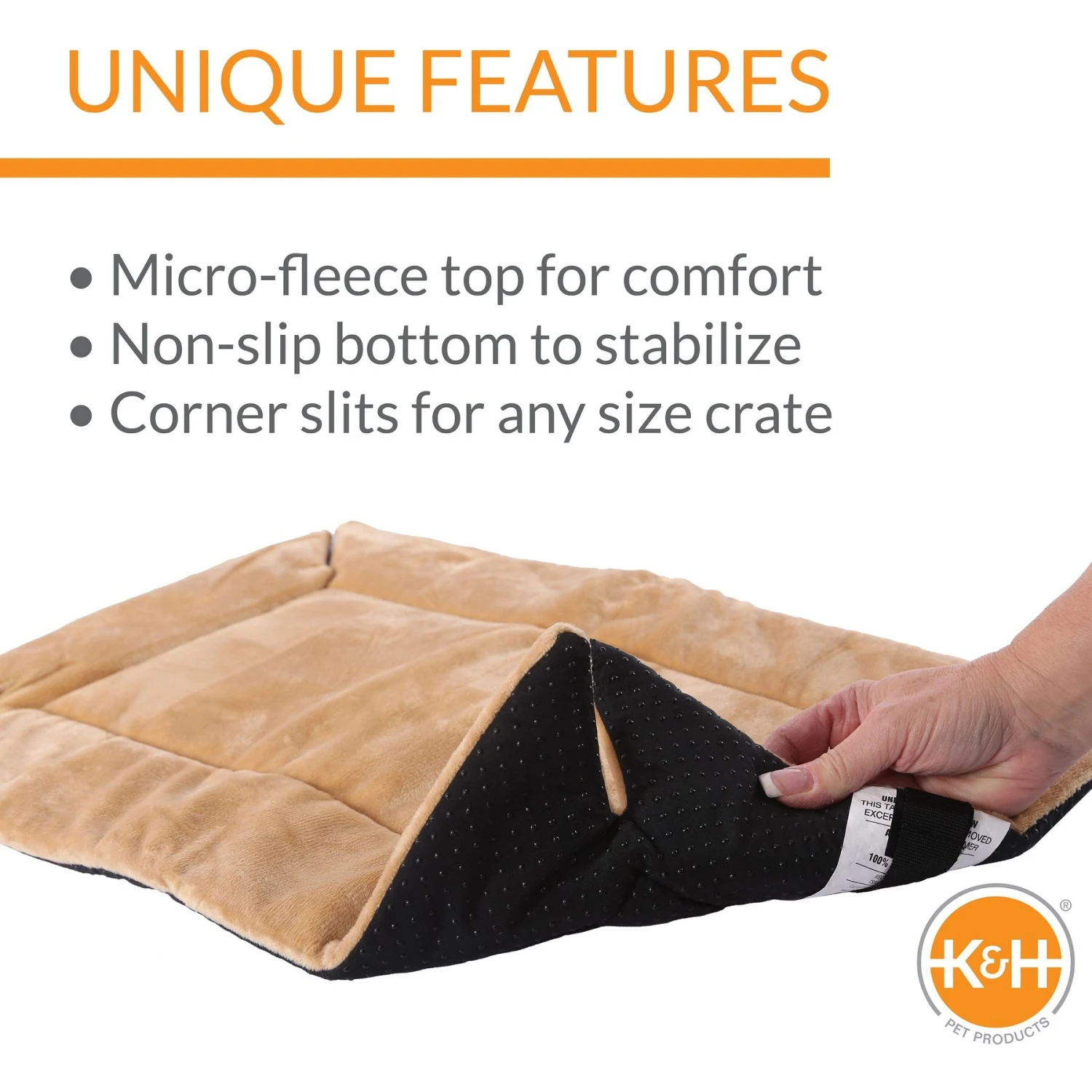 K&H Pet Products Self-Warming Dog Crate Pad 3 K&H Pet Products Self-Warming Dog Crate Pad - Image 3