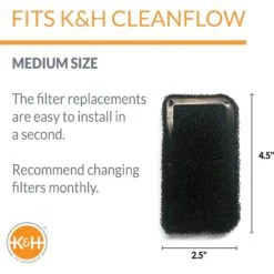 K&H Pet Products CleanFlow 3-Pack Replacement Filter Cartridges 8 K&H Pet Products CleanFlow 3-Pack Replacement Filter Cartridges -Pup Haven Sales Store 61721 PT1. AC SS1800 V1683558188