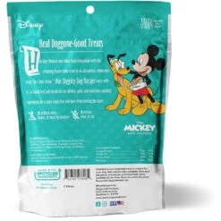 Disney Table Scraps Mickey Mouse Hot Diggity Dog Recipe Upcycled Jerky Dog Treats, 5-oz Bag & Disney Mickey Mouse Ceramic Dog & Cat Treat Jar -Pup Haven Sales Store 623510 PT2. AC SS1800 V1661896454