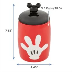 Disney Table Scraps Mickey Mouse Hot Diggity Dog Recipe Upcycled Jerky Dog Treats, 5-oz Bag & Disney Mickey Mouse Ceramic Dog & Cat Treat Jar -Pup Haven Sales Store 623510 PT6. AC SS1800 V1661896637