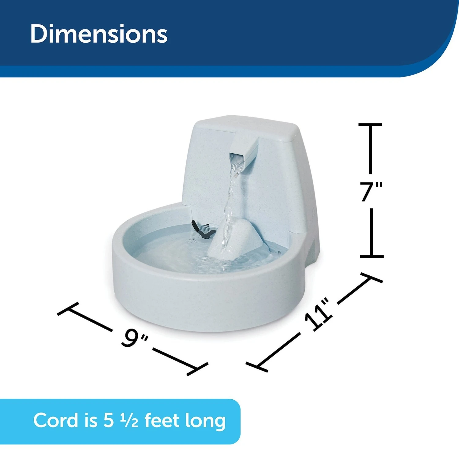 PetSafe Drinkwell Original Plastic Dog & Cat Fountain 6 PetSafe Drinkwell Original Plastic Dog & Cat Fountain - Image 6
