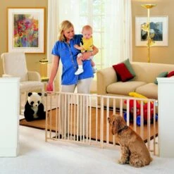 MyPet Wood Extra-Wide Swing Pet Gate For Dogs & Cats 9 MyPet Wood Extra-Wide Swing Pet Gate For Dogs & Cats -Pup Haven Sales Store 64582 PT4. AC SS1800 V1569012482