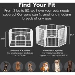 IRIS USA 4-8 Panel Dog Exercise Playpen With Door -Pup Haven Sales Store 65439 PT8. AC SS1800 V1494601896