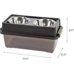 IRIS USA WeatherPro Airtight Elevated Pet Feeder With Food Storage Container & Bowls In Lid 11 IRIS USA WeatherPro Airtight Elevated Pet Feeder With Food Storage Container & Bowls In Lid -Pup Haven Sales Store 65477 PT5. AC SS1800 V1461607509