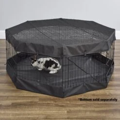 MidWest Exercise Pen Top Fabric Mesh Sunscreen Accessory, Octagonal Configuration, Black 10 MidWest Exercise Pen Top Fabric Mesh Sunscreen Accessory, Octagonal Configuration, Black -Pup Haven Sales Store 655470 PT3. AC SS1800 V1667598828