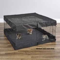 MidWest Exercise Pen Top Fabric Mesh Sunscreen Accessory, Square Configuration, Black 12 MidWest Exercise Pen Top Fabric Mesh Sunscreen Accessory, Square Configuration, Black -Pup Haven Sales Store 655502 PT4. AC SS1800 V1667598352