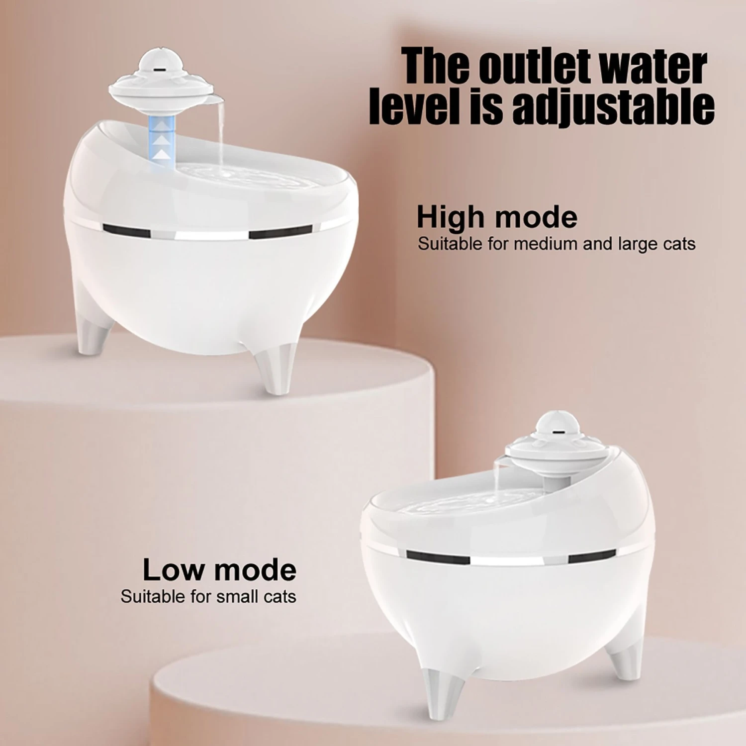 Petdiary Spaceship Ultra-Quiet Dog & Cat Water Fountain, 54.1-oz 3 Petdiary Spaceship Ultra-Quiet Dog & Cat Water Fountain, 54.1-oz - Image 3