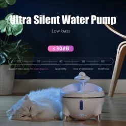 Petdiary Spaceship Ultra-Quiet Dog & Cat Water Fountain, 54.1-oz 12 Petdiary Spaceship Ultra-Quiet Dog & Cat Water Fountain, 54.1-oz -Pup Haven Sales Store 658534 PT3. AC SS1800 V1664534011