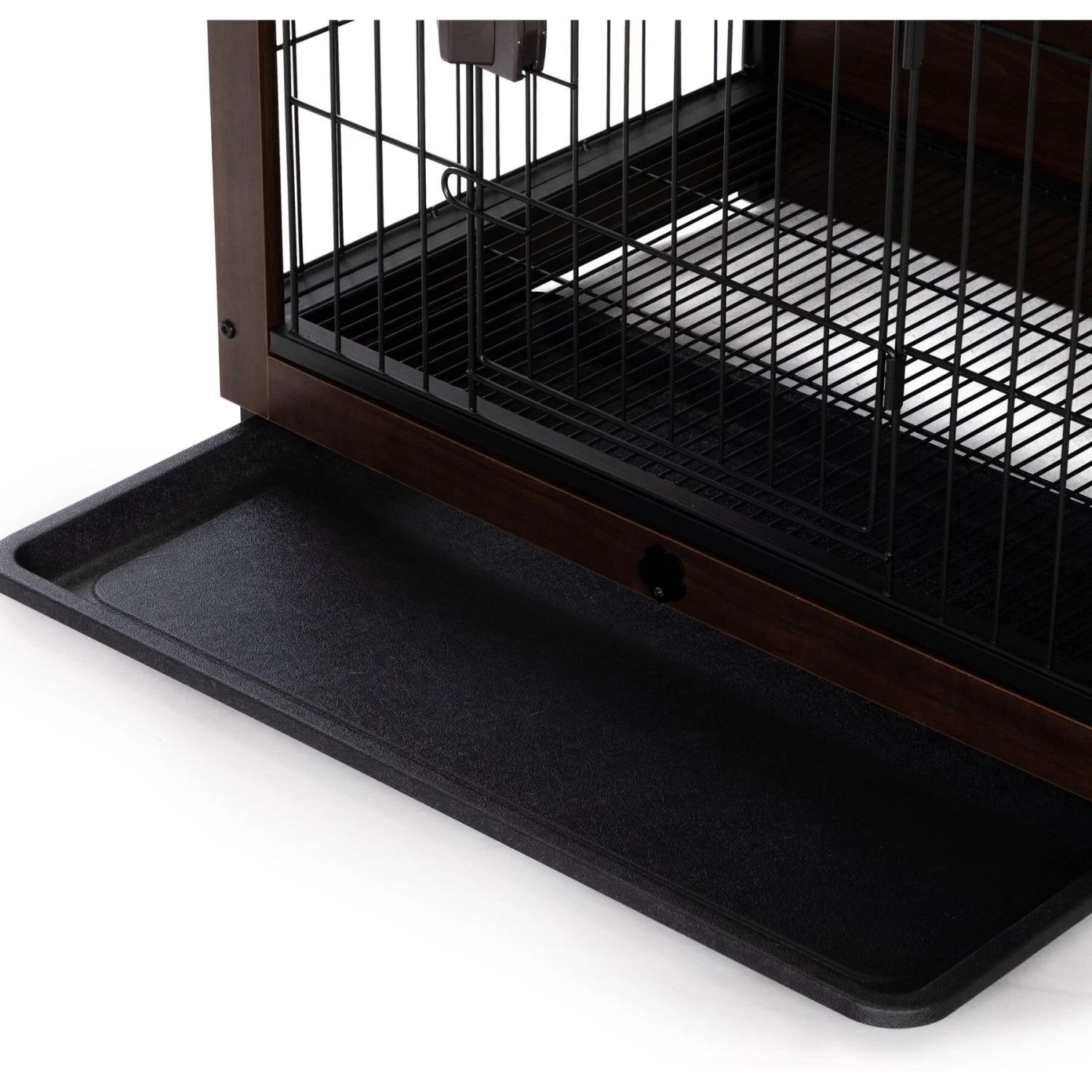 Coziwow Furniture Style Dog Crate With Removable Tray, Walnut 7 Coziwow Furniture Style Dog Crate With Removable Tray, Walnut - Image 7