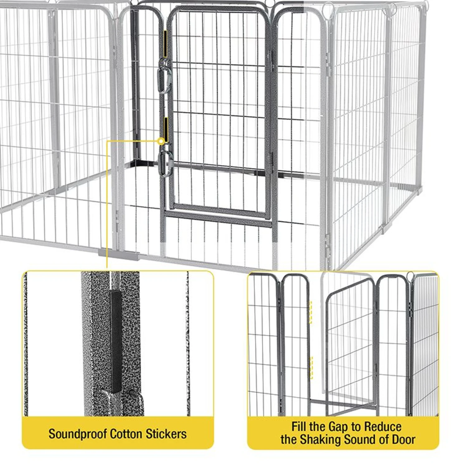 Aivituvin AIR50 Exercise Outdoor & Indoor Portable Dog Playpen, Medium 4 Aivituvin AIR50 Exercise Outdoor & Indoor Portable Dog Playpen, Medium - Image 4