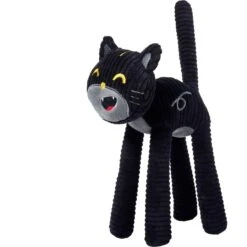 Frisco Halloween Cutie Black Cat Plush Squeaky Dog Toy