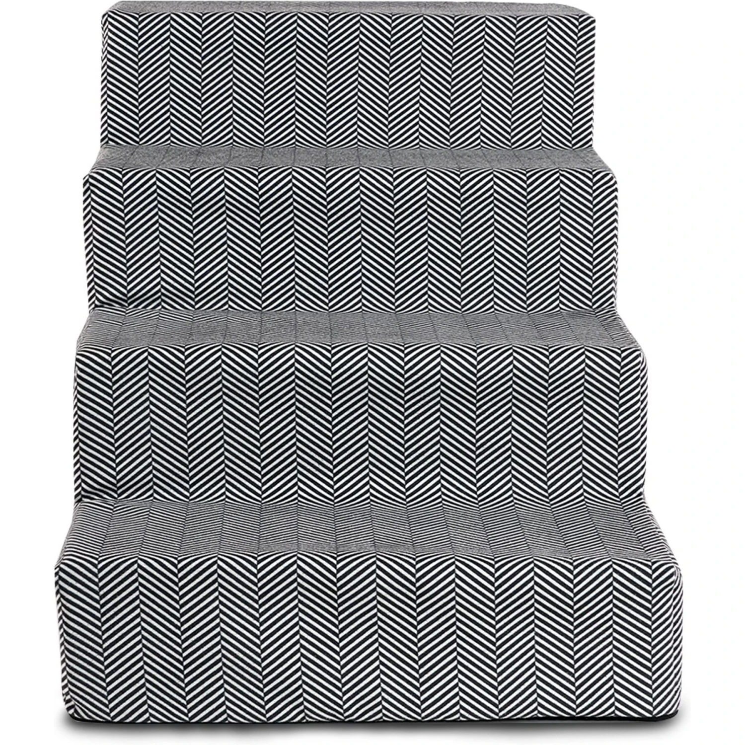 Precious Tails Herringbone High Density Foam 4 Steps Pet Dog & Cat Stair 3 Precious Tails Herringbone High Density Foam 4 Steps Pet Dog & Cat Stair - Image 3