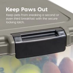 IRIS Airtight Cat, Dog & Bird Food Storage Container With Attachable Casters -Pup Haven Sales Store 677342 PT5. AC SS1800 V1686072031