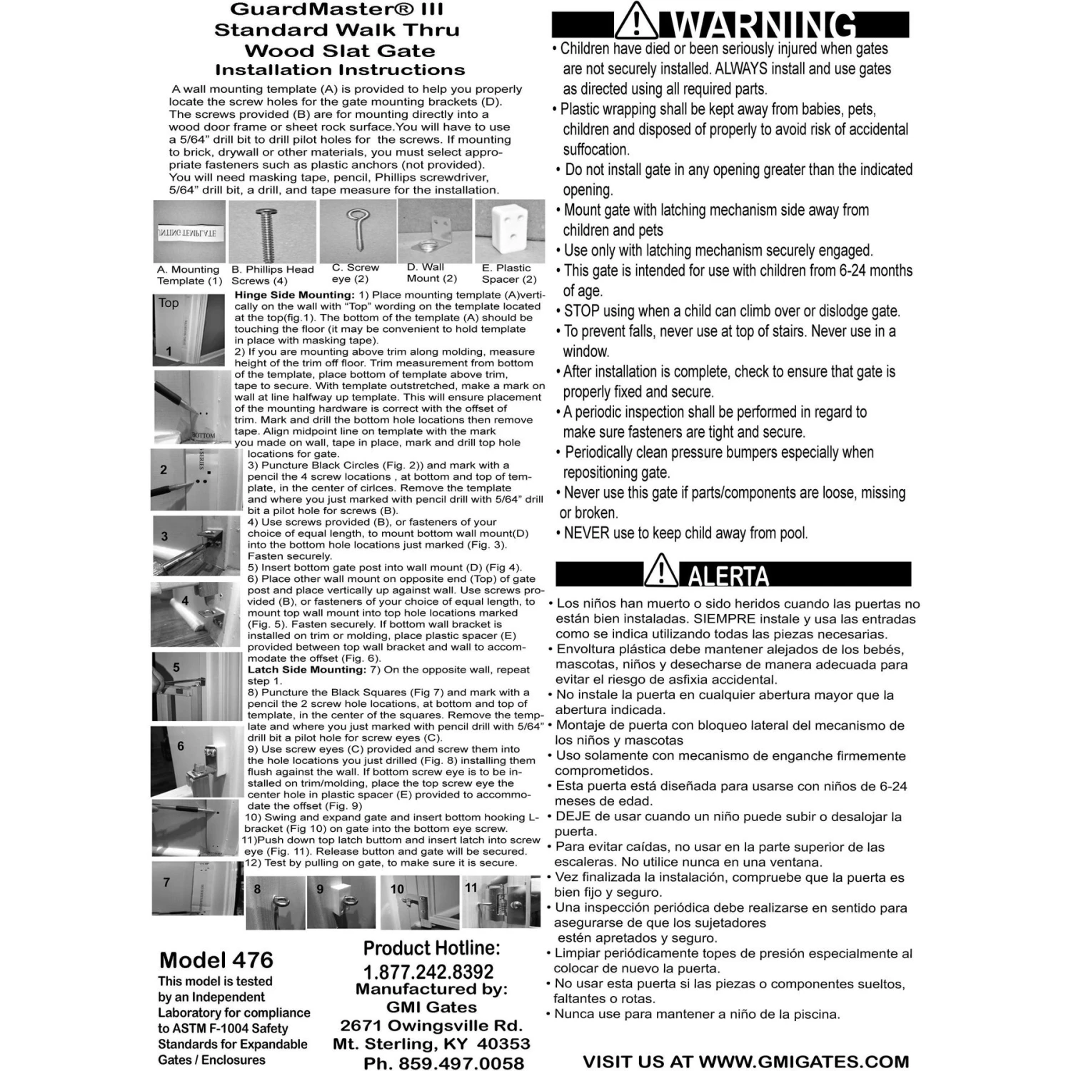 GuardMasterIII Wood Slat Standard Walk-Thru, Natural 4 GuardMasterIII Wood Slat Standard Walk-Thru, Natural - Image 4