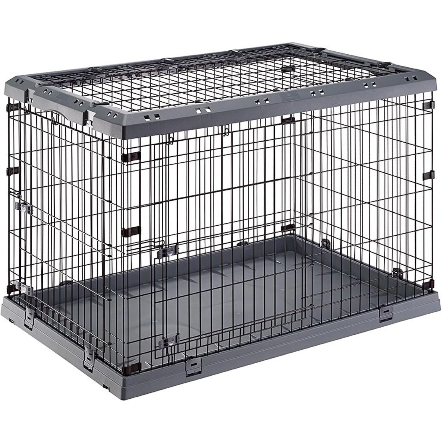 Ferplast Superior Hybrid ECO Dog Crate & Playpen, Gray 1 Ferplast Superior Hybrid ECO Dog Crate & Playpen, Gray