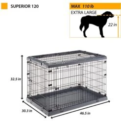 Ferplast Superior Hybrid ECO Dog Crate & Playpen, Gray 11 Ferplast Superior Hybrid ECO Dog Crate & Playpen, Gray -Pup Haven Sales Store 688502 PT5. AC SS1800 V1667598678