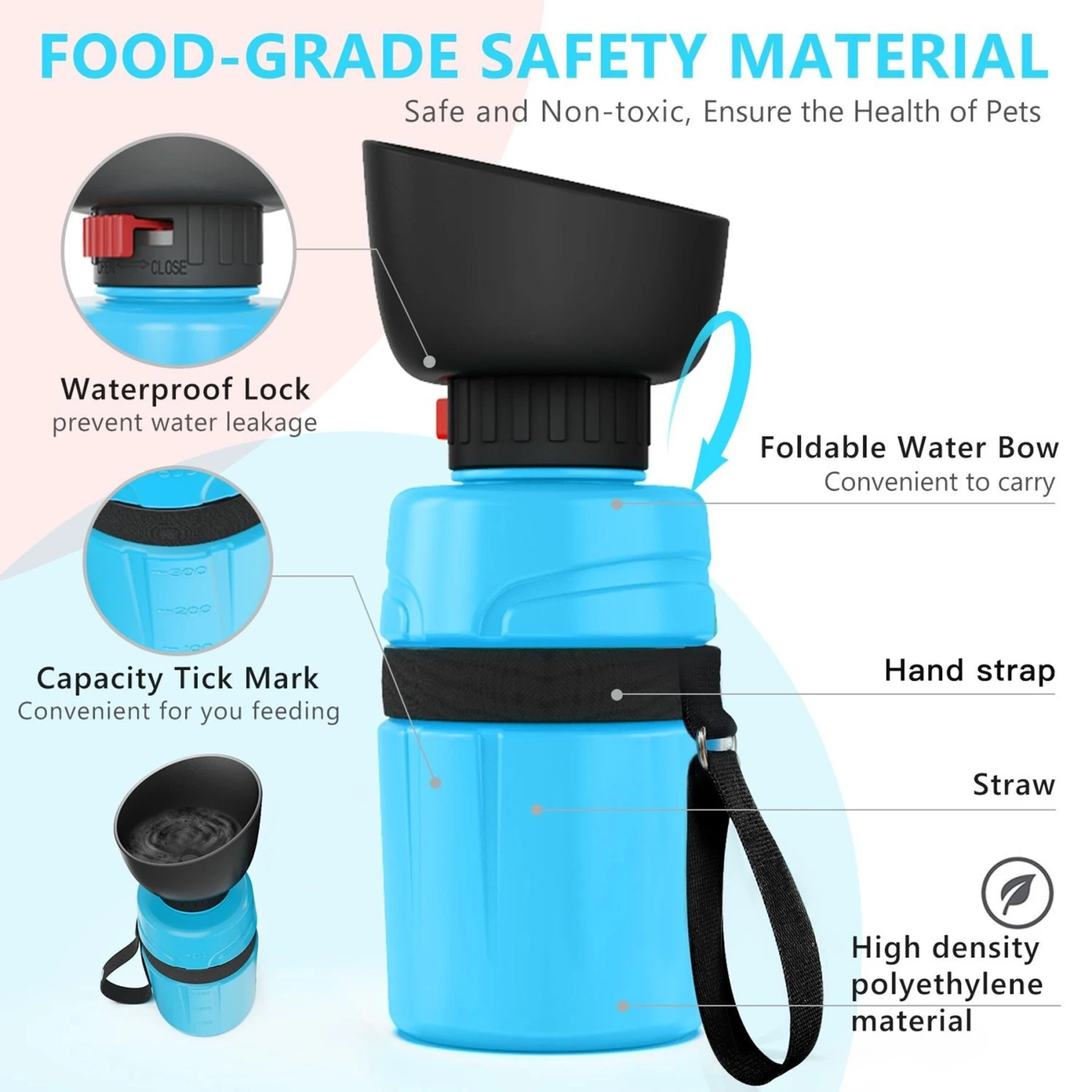 LESOTC Outdoor Dog Water Bottle Dispenser 3 LESOTC Outdoor Dog Water Bottle Dispenser - Image 3