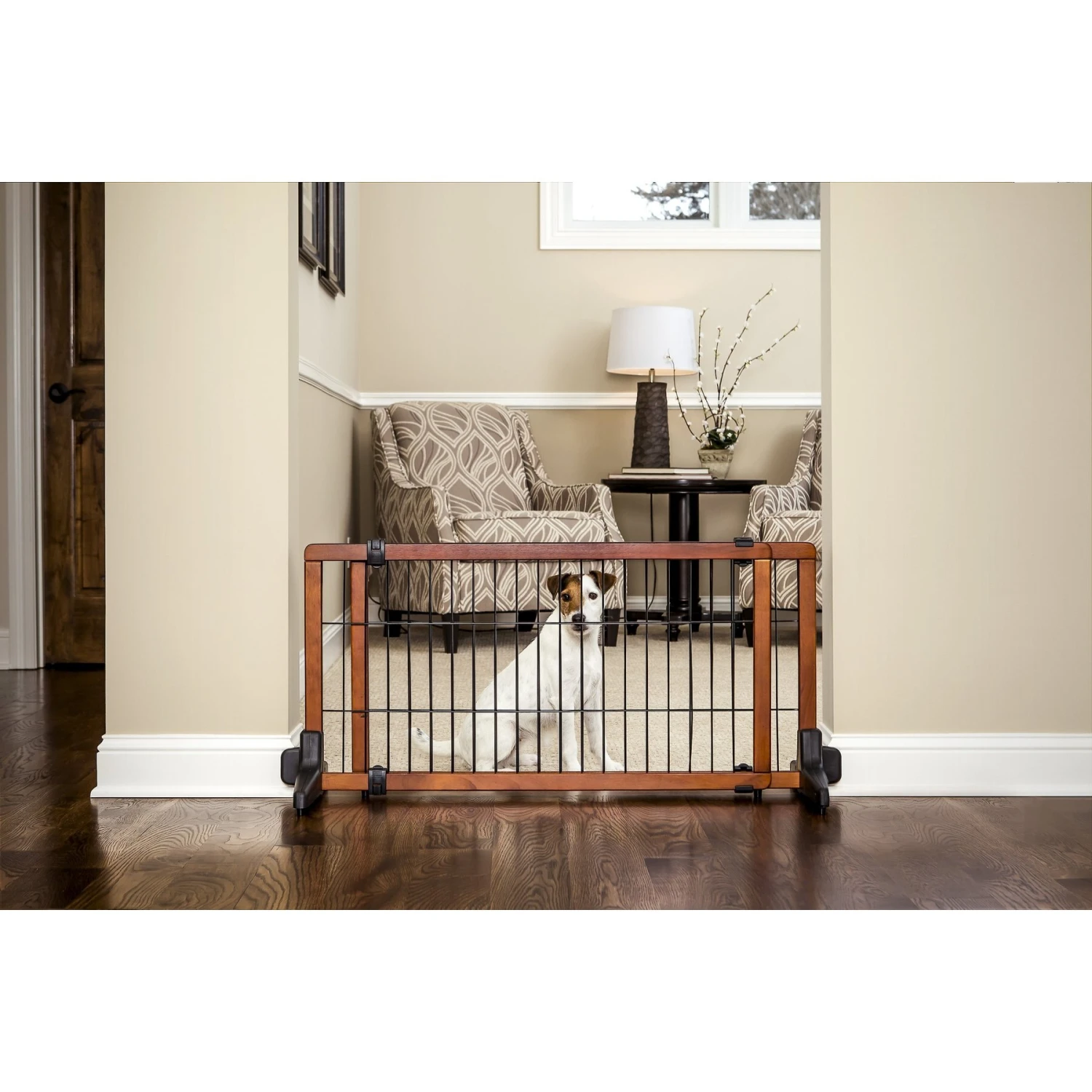 Carlson Pet Products Design Studio Freestanding Extra Wide Dog Gate 2 Carlson Pet Products Design Studio Freestanding Extra Wide Dog Gate - Image 2