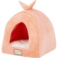Armarkat Cave Shape Covered Cat & Dog Bed, Orange/Ivory -Pup Haven Sales Store 70089 PT2. AC SS1800 V1566245603