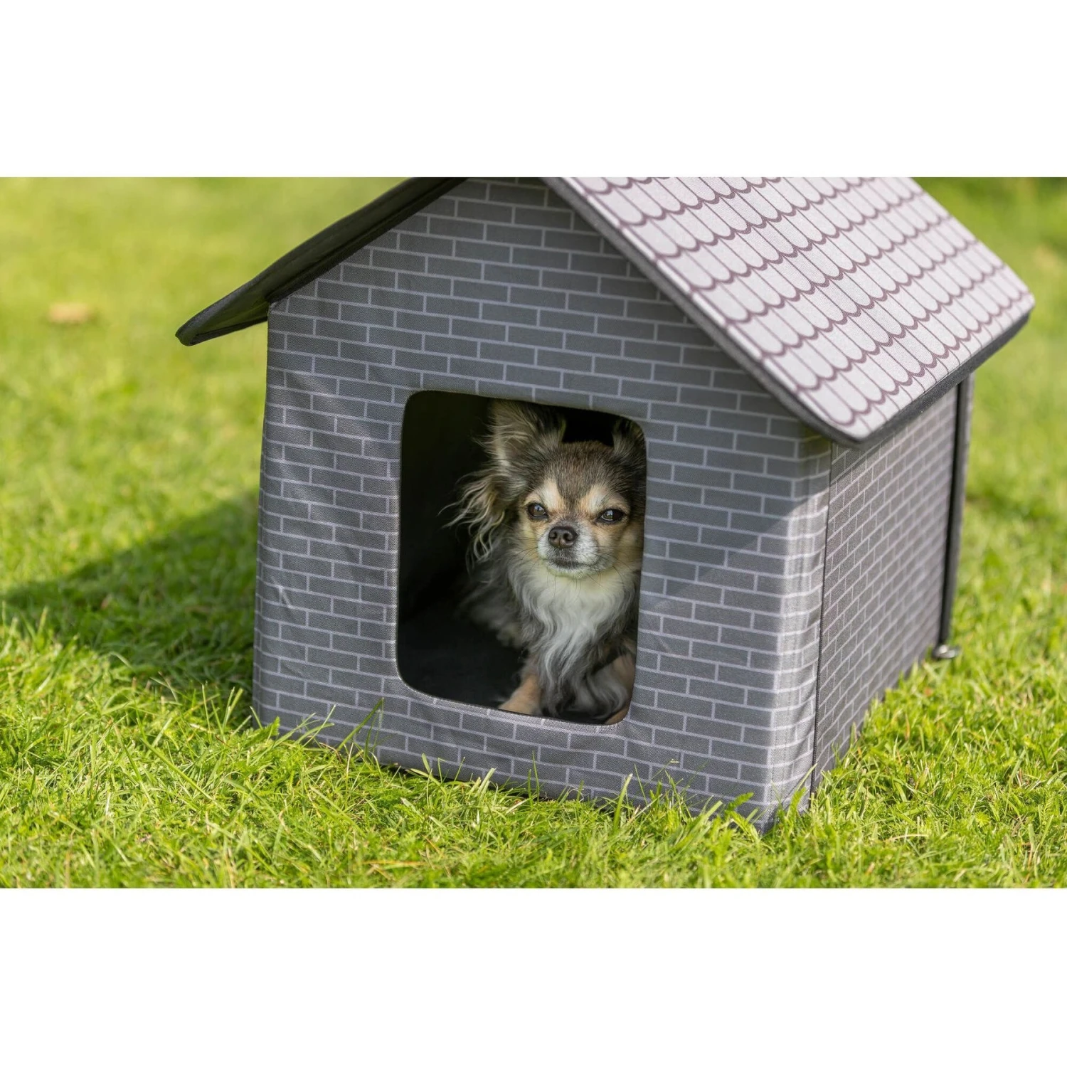 TRIXIE Insulated Outdoor Cat & Dog House, Gray 2 TRIXIE Insulated Outdoor Cat & Dog House, Gray - Image 2