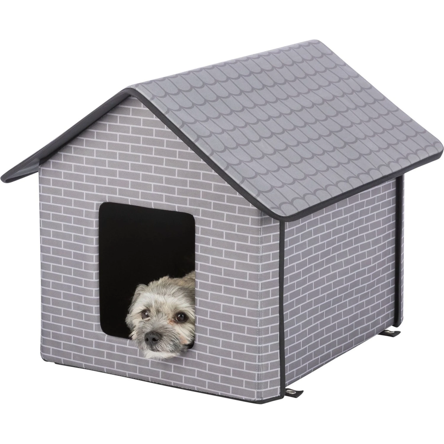 TRIXIE Insulated Outdoor Cat & Dog House, Gray 8 TRIXIE Insulated Outdoor Cat & Dog House, Gray - Image 8