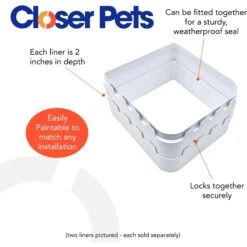 Closer Pets Cat Mate 2-inch Wall Liner Door Accessory, White, Large 8 Closer Pets Cat Mate 2-inch Wall Liner Door Accessory, White, Large -Pup Haven Sales Store 704174 PT2. AC SS1800 V1671644162