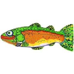 Fat Cat Incredible Strapping Yankers Trout Squeaky Dog Toy, Color Varies