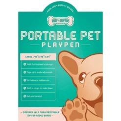 Ruff 'N Ruffus Portable Foldable Cat & Dog Playpen, Carrying Case, & Travel Bowl 12 Ruff 'N Ruffus Portable Foldable Cat & Dog Playpen, Carrying Case, & Travel Bowl -Pup Haven Sales Store 711446 PT4. AC SS1800 V1673630736