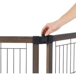 MyPet Wide Versa-Lock Freestanding Cat & Dog Gate, Woodtone -Pup Haven Sales Store 711822 PT3. AC SS1800 V1670434874