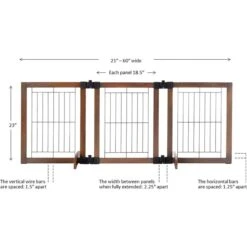 MyPet Wide Versa-Lock Freestanding Cat & Dog Gate, Woodtone -Pup Haven Sales Store 711822 PT5. AC SS1800 V1670437541