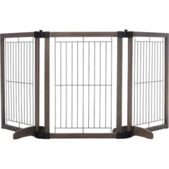 MyPet Extra Wide Versa-Lock Freestanding Cat & Dog Gate, Woodtone -Pup Haven Sales Store 711838 PT5. AC SS1800 V1670437222