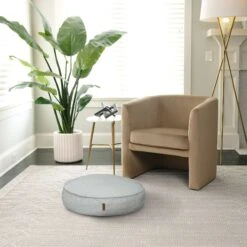 Bark And Slumber Birdie Plush Eco Friendly Fabric Round Lounger Dog Bed -Pup Haven Sales Store 716958 PT6. AC SS1800 V1671469649