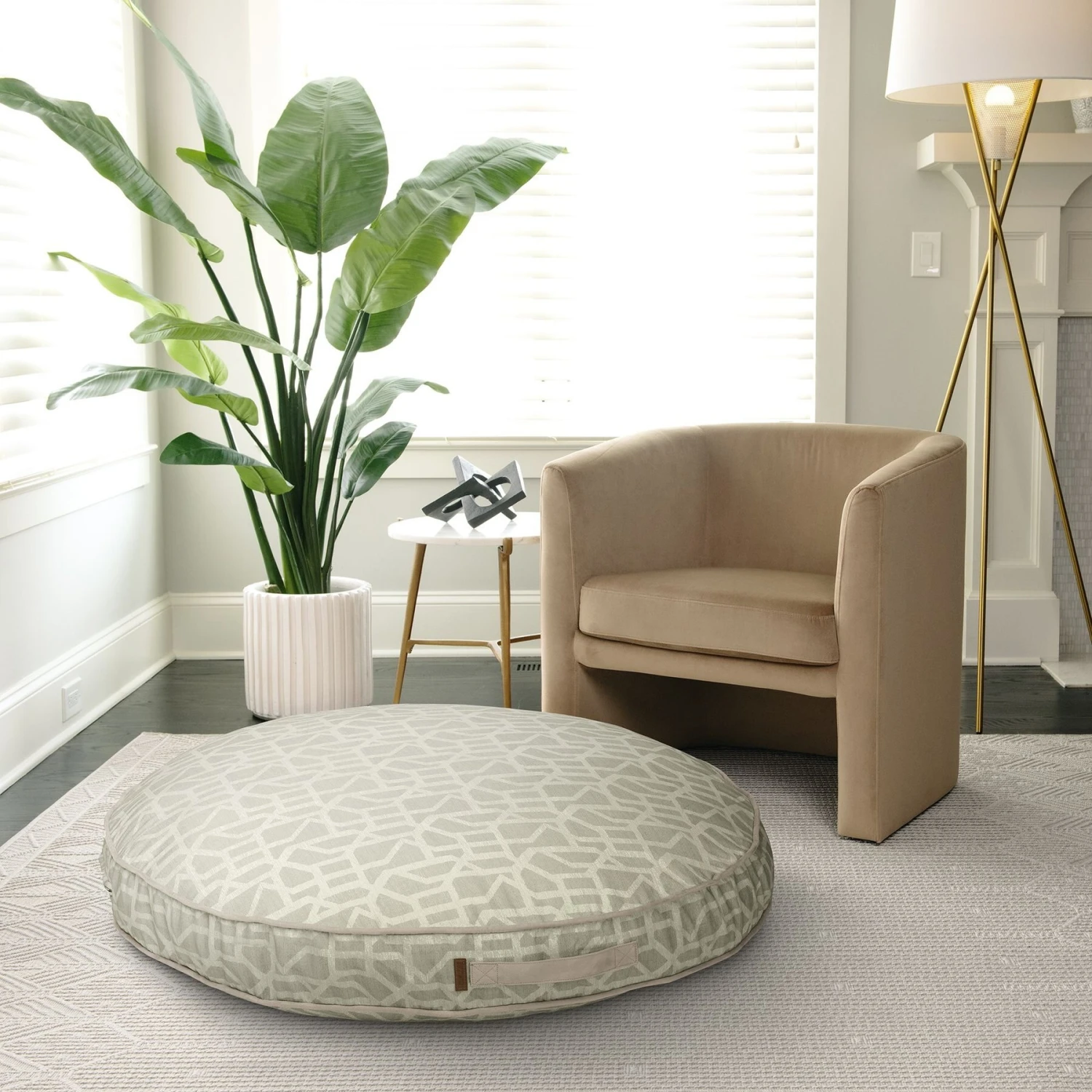 Bark And Slumber Biscuit Plush Round Eco Friendly Fabric Lounger Dog Bed 7 Bark And Slumber Biscuit Plush Round Eco Friendly Fabric Lounger Dog Bed - Image 7