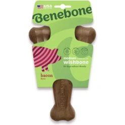 Benebone Bacon Flavor Wishbone Tough Dog Chew Toy -Pup Haven Sales Store 71968 PT2. AC SS1800 V1702328809